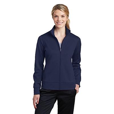 Sport-Tek Women's Sport-Wick Fleece Full-Zip Jacket LST241 Navy XL