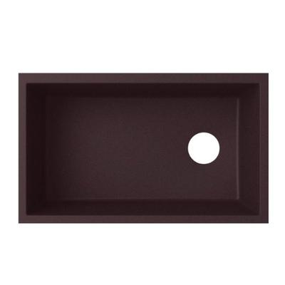 Swanstone QU03322SB.170 Granite Undermount Single-Bowl Kitchen Sink 33" L x 22" H x 9" H Espresso