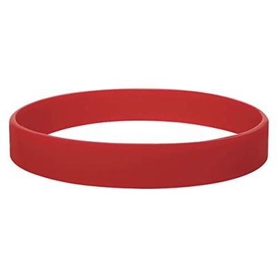 GOGO Silicone Wristbands, 120 PCS Rubber Bracelets For Kids, Party Suppliers-Red