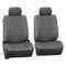 FH GROUP FH-PU007102 Deluxe Leatherette Front Set Seat Covers, Airbag Compatible, Gray color- Fit Mo