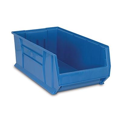 Quantum QUS975 Plastic Storage Stacking Hulk Container, 30-Inch by 18-Inch by 12-Inch, Blue, Case of