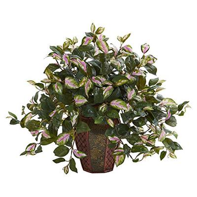 Nearly Natural 8153 Hoya Artificial Decorative Planter Silk Plants Green