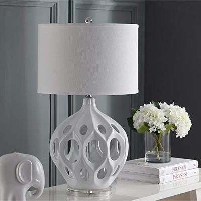 Safavieh Lighting Collection Regina Table Lamp, White Ceramic