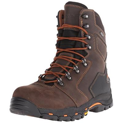 Danner Men's Vicious 8 Inch NMT Work Boot,Brown/Orange,12 D US