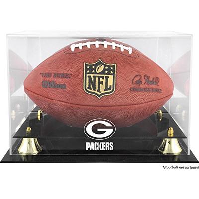 Green Bay Packers Golden Classic Football Display Case and Mirror Back