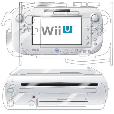 Nintendo Wii-U Screen Protector + Full Body (Console+Gamepad), Skinomi® TechSkin Full Coverage Skin