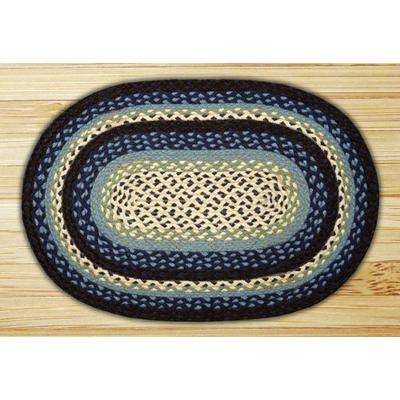 Earth Rugs 03-312 Rug 27 by 45" Blueberry/Cream