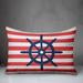 Breakwater Bay Andres Nautical Ships Wheel Outdoor Rectangular Pillow Polyester in Blue | 14 H x 20 W in | Wayfair 273F802CD98E4DB19BC8B77D096712F5