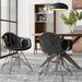 Upper Square™ Karila 24" W Seat Waiting Room Chair w/ Metal Frame Plastic/Metal in Black | 31 H x 24 W x 23.5 D in | Wayfair