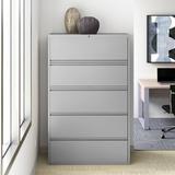 Upper Square™ Harietta 5-Drawer Lateral Filing Cabinet Metal/Steel in Gray | 67.63 H x 42 W x 18.63 D in | Wayfair FE18EF0C9952437BB61FC549320E36E2