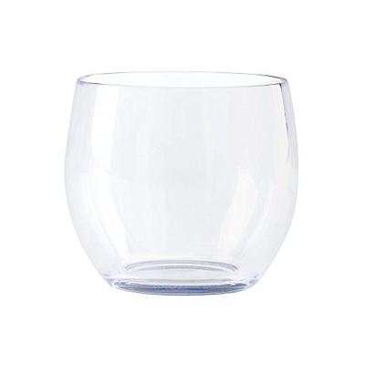 G.E.T. Enterprises SW-1460-CL Stemless 8 Oz. Wine Glass - 24 / CS