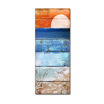 Beach Moonrise II by Color Bakery, 10x24-Inch Canvas Wall Art