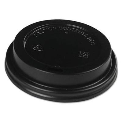 Boardwalk Hot Cup Dome Lids, Fits 10-20 Oz Hot Cups, Black, 1000/Carton