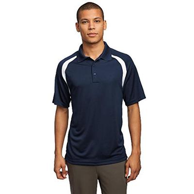 Sport-Tek Men's Dry Zone Colorblock Raglan Polo L True Navy/White