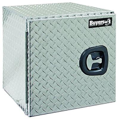 Buyers Products 1705200 Diamond Tread Aluminum Underbody Truck Box w/Barn Door (18x18x24 Inch)