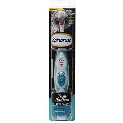 Spinbrush Truly Radiant Toothbrush, Deep Clean, Colors May Vary (Pack of 2)