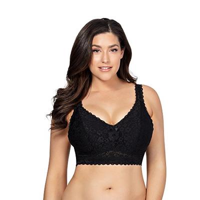 PARFAIT Women's Lace Bralette 36E UK Black, Adriana P5482